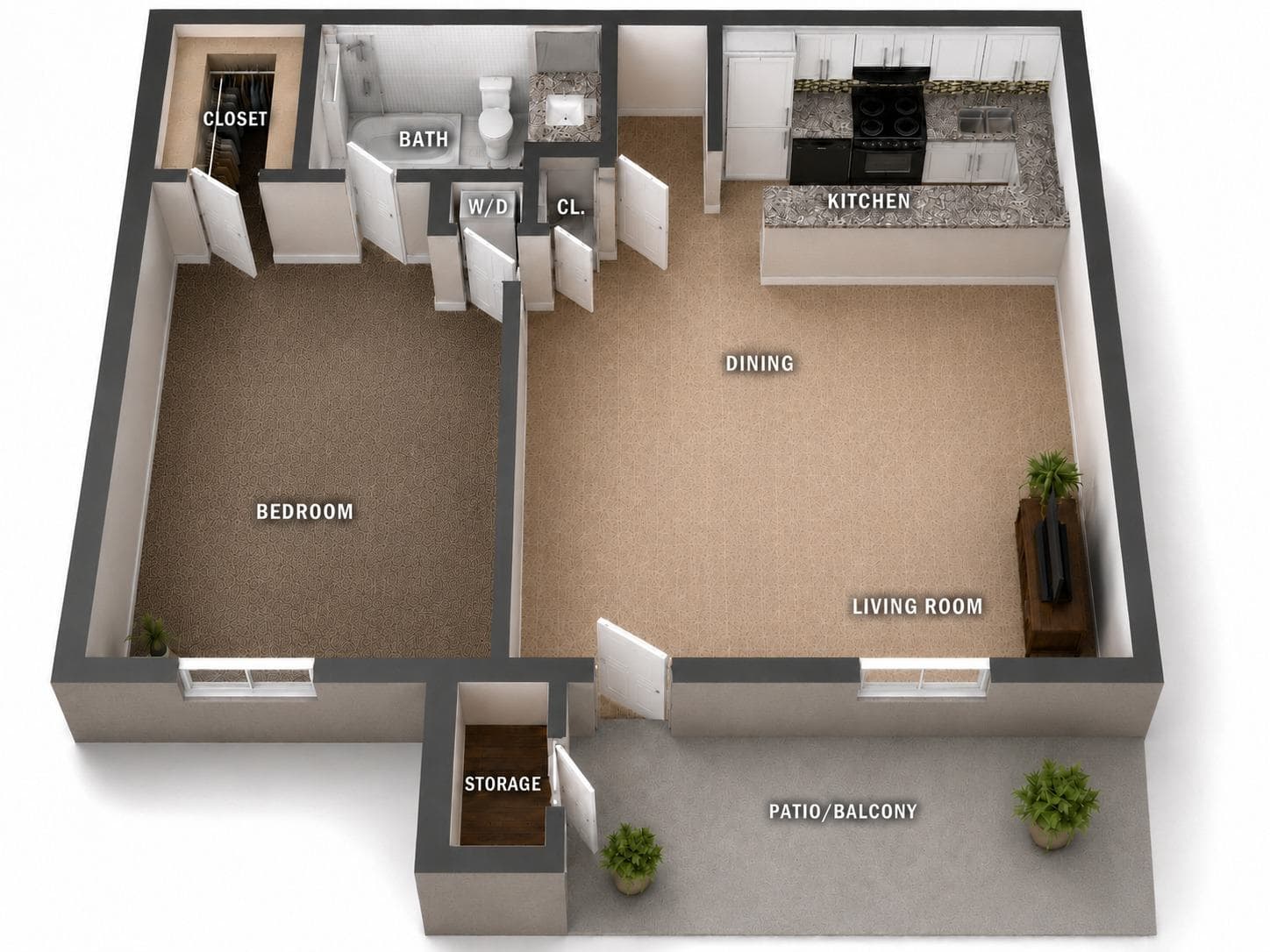 Model 1 1 Bedroom