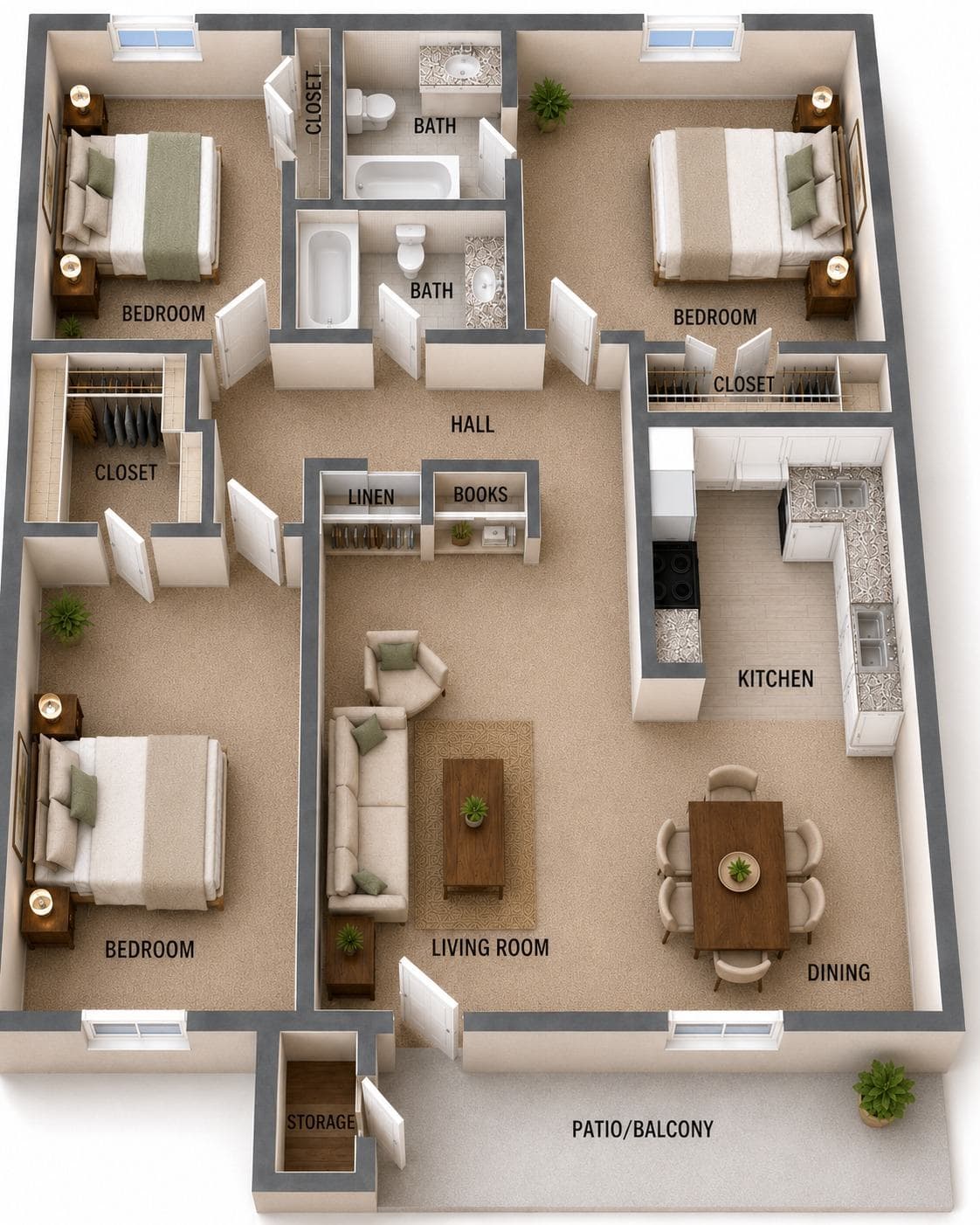 Model 3 3 Bedroom